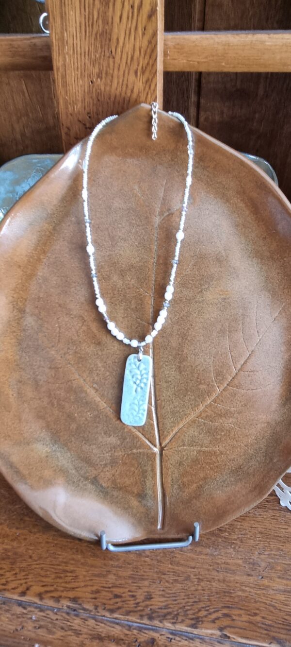 Bijoux Collier – Porcelaine – Bleu Vert – Image 6
